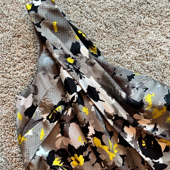 Max & Cleo One Shoulder Cocktail Dress floral abstract print size 8 - Picture 4 of 10